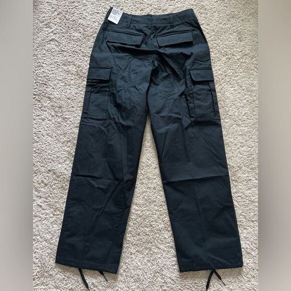 NIKE SB Kearny Skate Cargo Pants Black Straight Leg Loose Fit - Picture 11 of 15